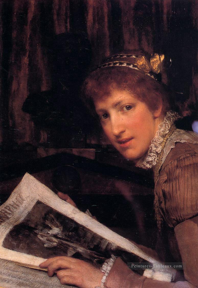 Interrompu Sir Lawrence Alma Tadema Peintures à l'huile
